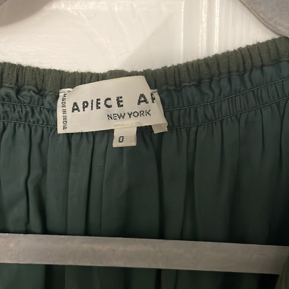 Apiece apart olive romper. Excellent quality. Perfect condition. Linen romper. - Picture 2 of 4